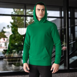 Фото - Спортивна кофта-худі Pobedov 97 зеленого кольору - Men box