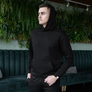 Фото - Спортивна кофта Pobedov 001 класична чорна - Men box