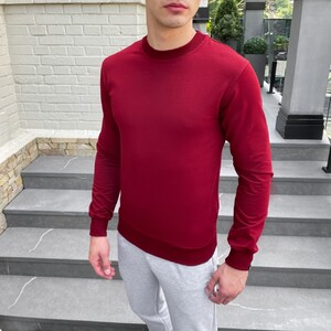 Фото - Свитшот от украинского производителя Pobedov "001" бордовый - Men box