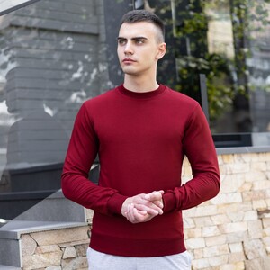 Фото - Свитшот от украинского производителя Pobedov "001" бордовый - Men box