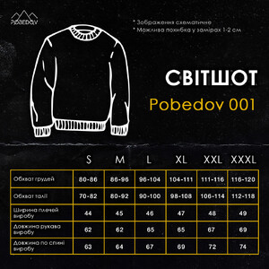 Фото - Свитшот Pobedov "Хто як не ти" бежево-коричневый - Men box