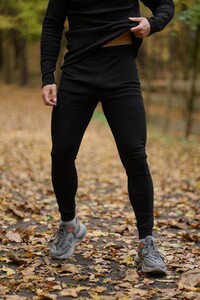 Фото - Флісова термобілизна Intruder Thermo hot термокомплект чорного кольору - Men box