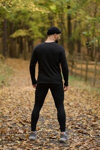 Фото - Флісова термобілизна Intruder Thermo hot термокомплект чорного кольору - Men box