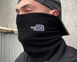 Фото - Шарф-бафф Intruder флисовый черного цвета с белым лого - Men box