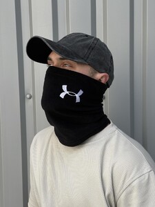 Фото - Шарф-бафф Intruder зимовий чорного кольору з вишитим лого - Men box