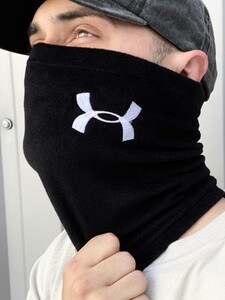 Фото - Шарф-бафф Intruder зимовий чорного кольору з вишитим лого - Men box