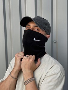 Фото - Бафф (шарф-хомут) мужской Intruder флисовый черного цвета - Men box