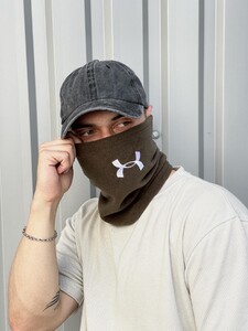 Фото - Шарф-снуд всесезонний від бренду Intruder кольору хакі - Men box