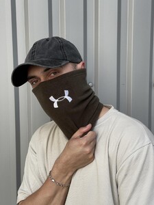 Фото - Шарф-снуд всесезонний від бренду Intruder кольору хакі - Men box