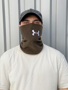 Фото - Шарф-снуд всесезонний від бренду Intruder кольору хакі - Men box