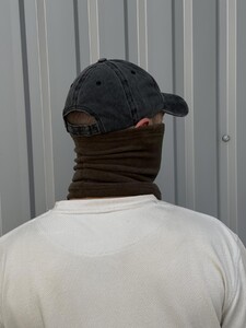 Фото - Бафф-хомут Intruder кольору хакі з білим логотипом - Men box