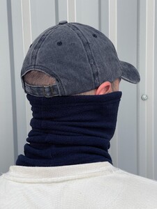 Фото - Бафф Intruder з флісу темно-синій з білим логотипом - Men box
