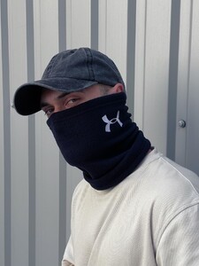 Фото - Шарф-бафф Intruder флісовий темно-синій з білим лого - Men box