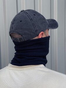 Фото - Шарф-хомут Intruder темно-синій з брендованим лого - Men box