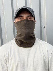 Фото - Шарф-хомут теплий Intruder однотонний кольору хакі - Men box