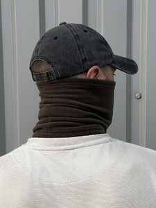 Фото - Шарф-хомут теплий Intruder однотонний кольору хакі - Men box