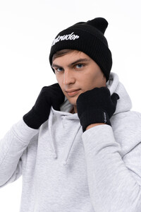 Фото - Шапка унісекс чорна з вишитим логотипом Intruder - Men box