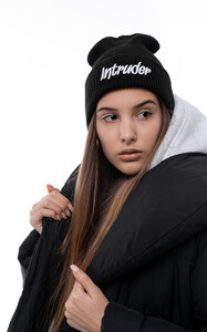 Фото - Шапка унісекс чорна з вишитим логотипом Intruder - Men box