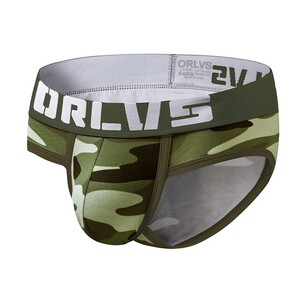 Фото - Бріфи ORLVS камуфляжного забарвлення оливкового кольору - Men box