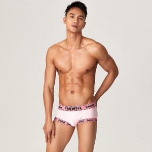Фото - Мужские трусы Tauwell из хлопковой ткани. Цвет: розовый - Men box