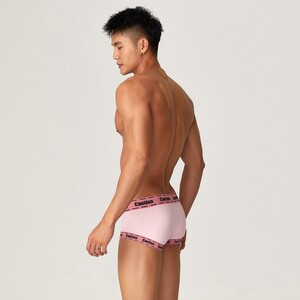 Фото - Мужские трусы Tauwell из хлопковой ткани. Цвет: розовый - Men box