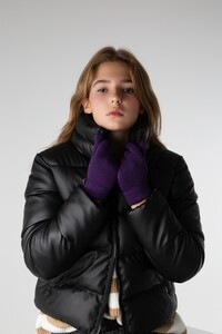 Фото - Перчатки унисекс Intruder трикотажные. Цвет: фиолетовый - Men box