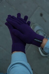 Фото - Перчатки унисекс Intruder трикотажные. Цвет: фиолетовый - Men box