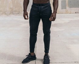 Фото - Спортивные штаны BUTZ зауженного кроя темно-серые - Men box