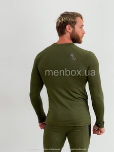 Фото - Термокомплект ESDY Base из эластичной ткани зеленого цвета - Men box