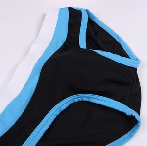 Фото - Плавки для чоловіків Sport Line чорні з біло-блакитною резинкою - Men box