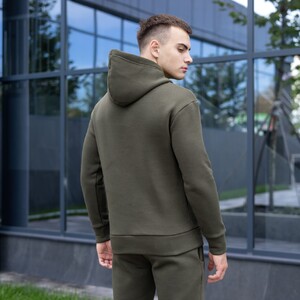 Фото - Худі зимове Pobedov "007" з капюшоном. Колір: хакі - Men box