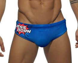 Фото - Плавательные мужские брифы от бренда UXH синего цвета - Men box