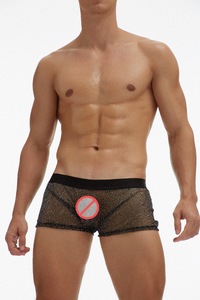 Фото - Еротичні боксери Ciokicx чорного кольору з люрексом - Men box