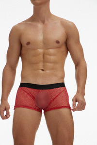 Фото - Прозрачные боксеры Ciokicx красного цвета с люрексом - Men box