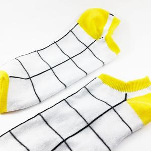 Фото - Короткие белые носки SOX с черными линиями - Men box
