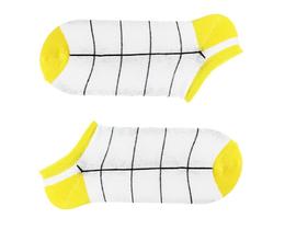 Фото - Короткие белые носки SOX с черными линиями - Men box