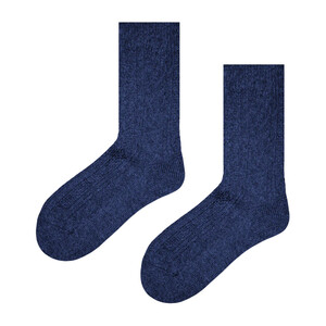 Фото - Носки шерстяные SOX однотонные темно-синего цвета - Men box