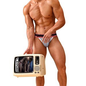 Фото - Мужские джоки от бренда Pump серые с черной резинкой - Men box