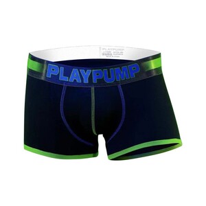 Фото - Боксеры для мужчин от бренда Pump черные с зеленым кантом - Men box