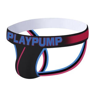 Фото - Сексуальна білизна труси джоки від бренду Pump чорні з рожевими вставками - Men box