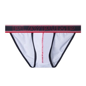 Фото - Мужские трусы от Pump белого цвета с черной резинкой - Men box