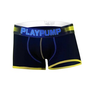 Фото - Боксери для чоловіків Pump чорного кольору із жовтим кантом - Men box