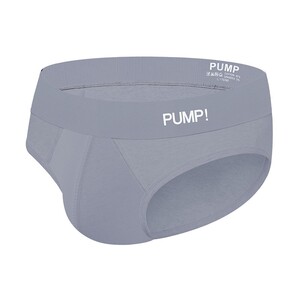 Фото - Однотонные мужские брифы от бренда Pump серого цвета - Men box