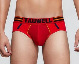 Фото - Брифы мужские от бренда Tauwell красного цвета - Men box