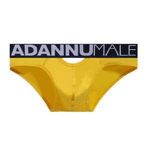 Фото - Бріфи від бренду Adannu жовті з пікантним вирізом - Men box