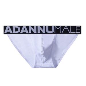 Фото - Трусы танга Adannu белого цвета с черной резинкой - Men box