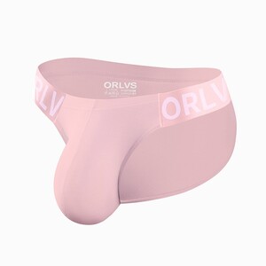 Фото - Мужские трусы танга ORLVS нежно-розового цвета - Men box