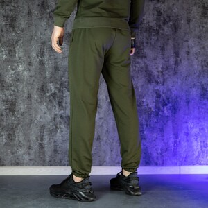 Фото - Спортивные штаны-джоггеры Pobedov "95" цвета хаки - Men box